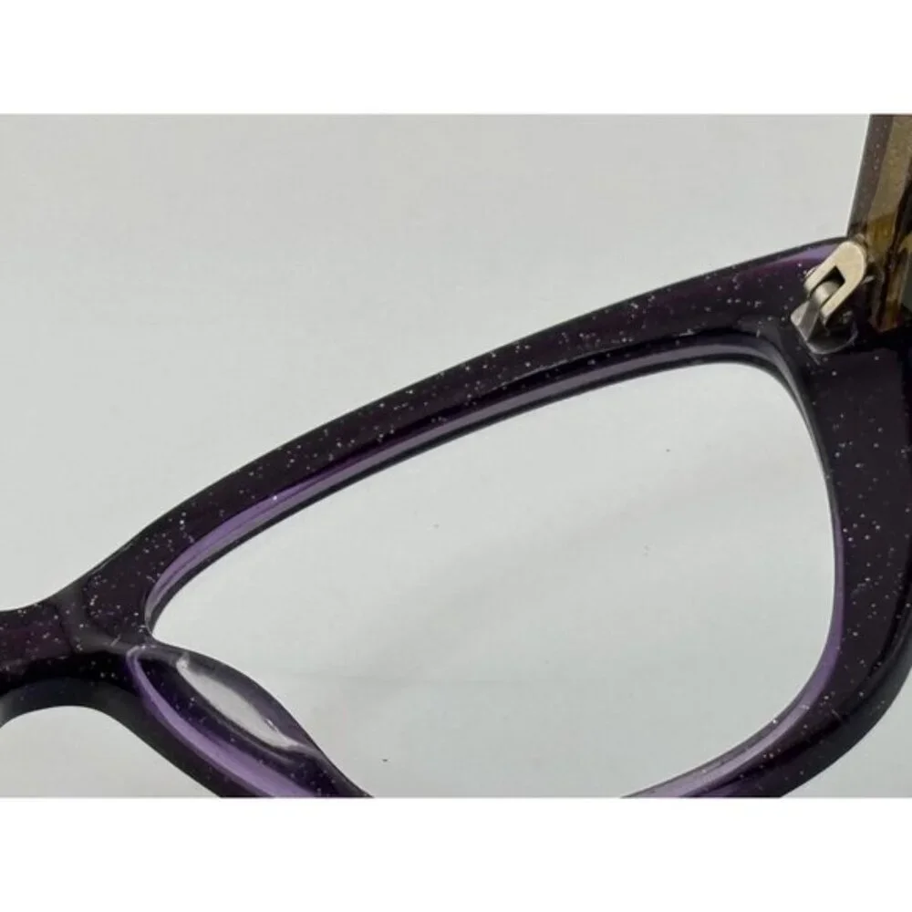 LINEA ROMA - CLASS 317 C3 51-15-140 Black, Purple, Brown Acetate Glasses Frames - Picture 7 of 7